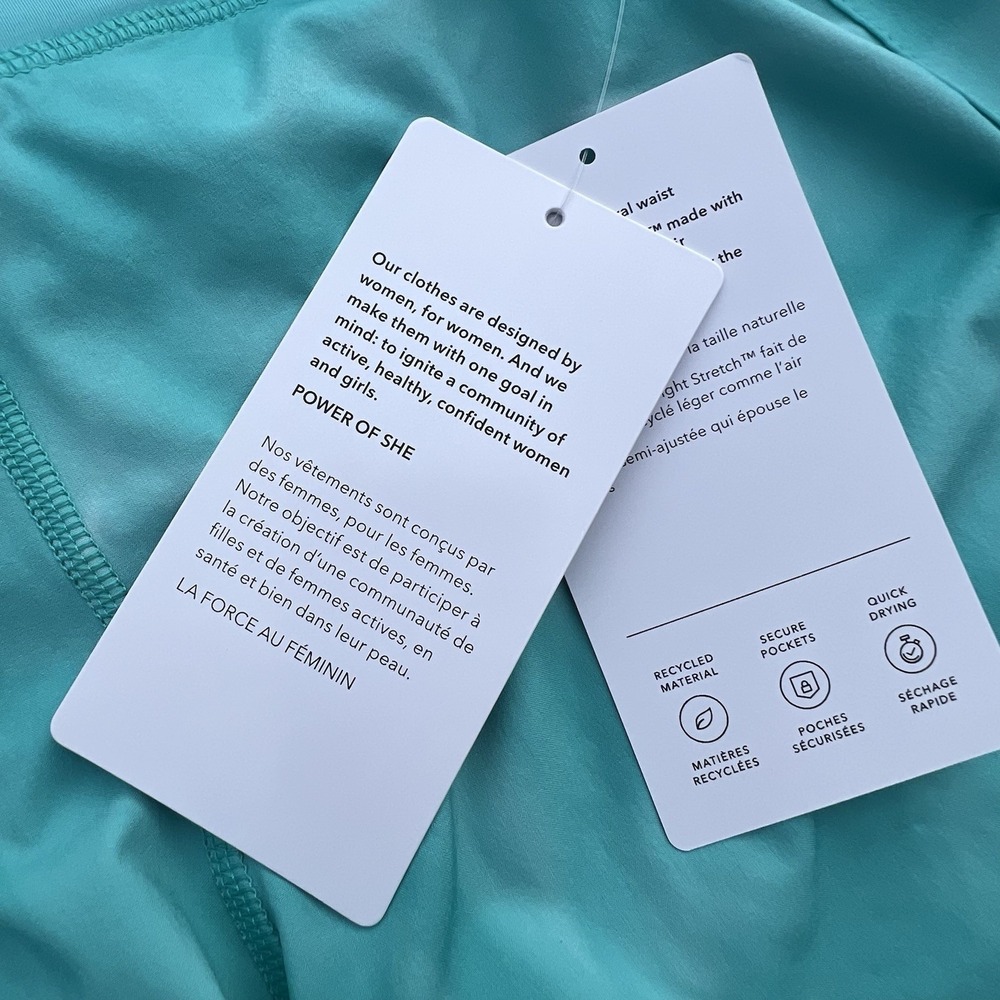 Athleta Run With It 3.5" Athletic Training Running Shorts Women XXS Teal NWT - Picture 10 of 11